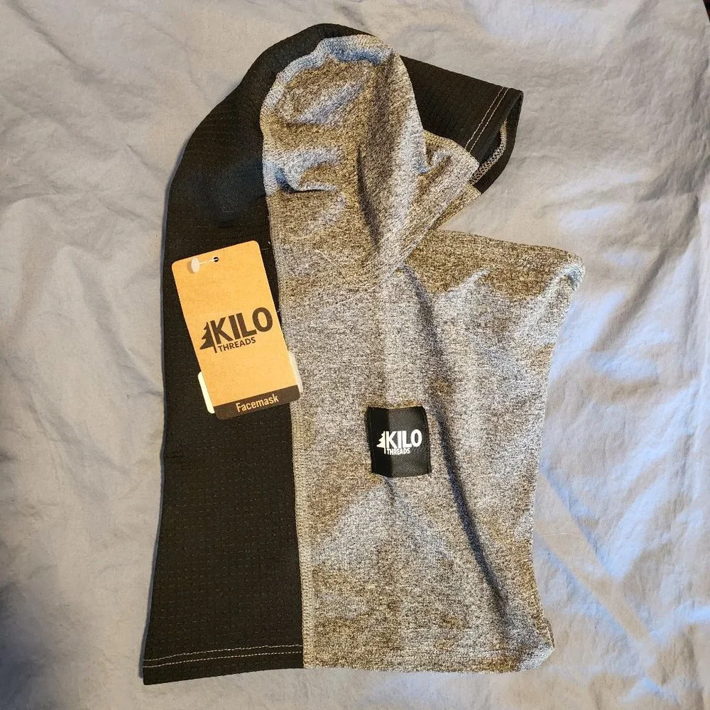 NWT Men's Kilo Threads grey and black balaclava